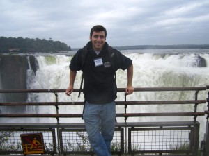 Nathaniel in Iguazu Falls