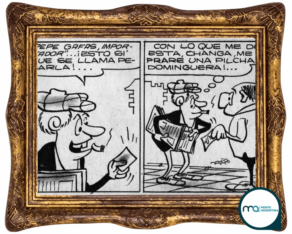 Comic strip Buenos Aires lunfardo slang