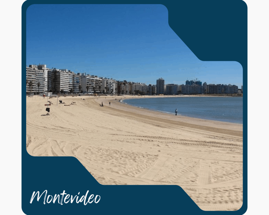 Pocitos Beach Montevideo Uruguay promenade