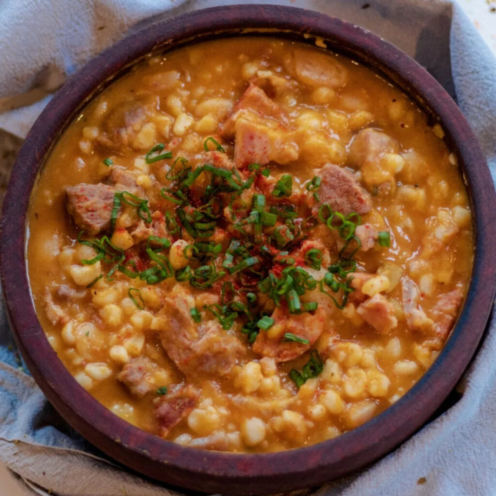 Traditional locro for national holidays in Buenos Aires.